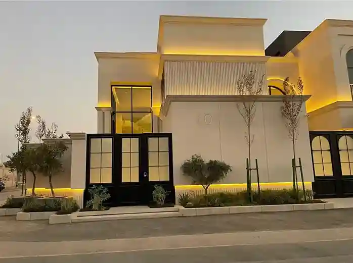 دهان واجهات فلل بالرياض بألوان عصرية ومتينة