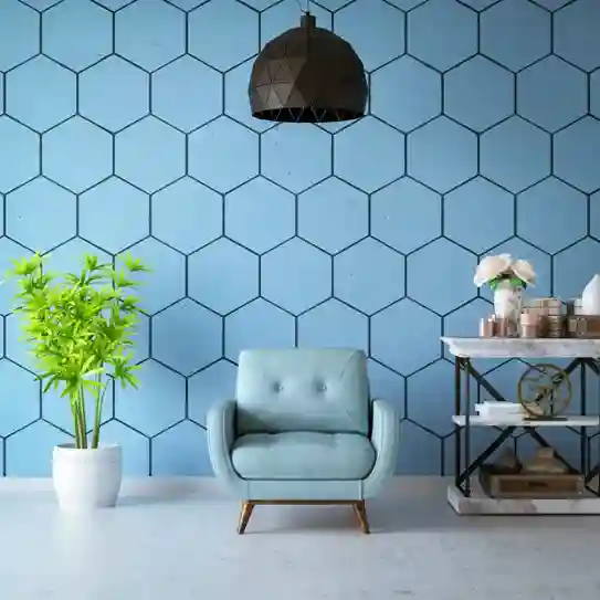 ورق جدران أنيق وعصري لغرفة معيشة وصالون بالرياض